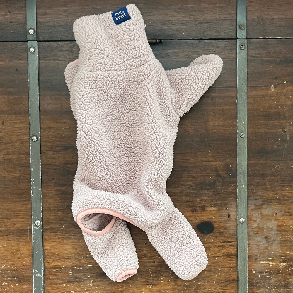 Little Beast Pink Dog Fleece Coat